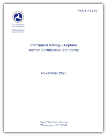 Instrument Rating — Airplane Airman Certification Standards