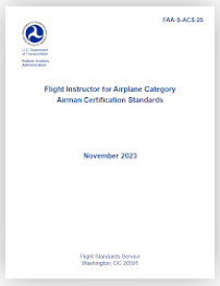 Flight Instructor for Airplane Category Airman Certification Standards